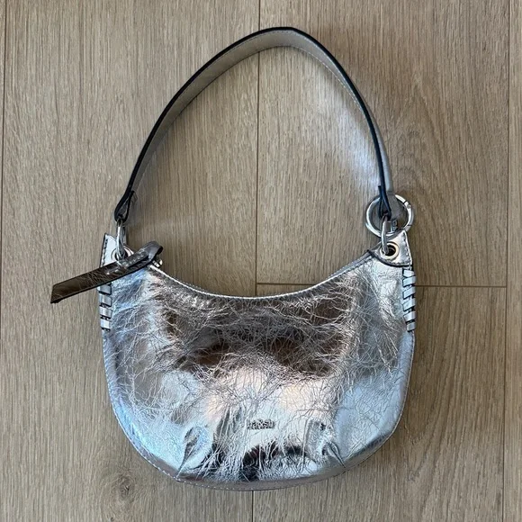 NWT ba&sh Swing bag in Silver - Picture 2 of 7